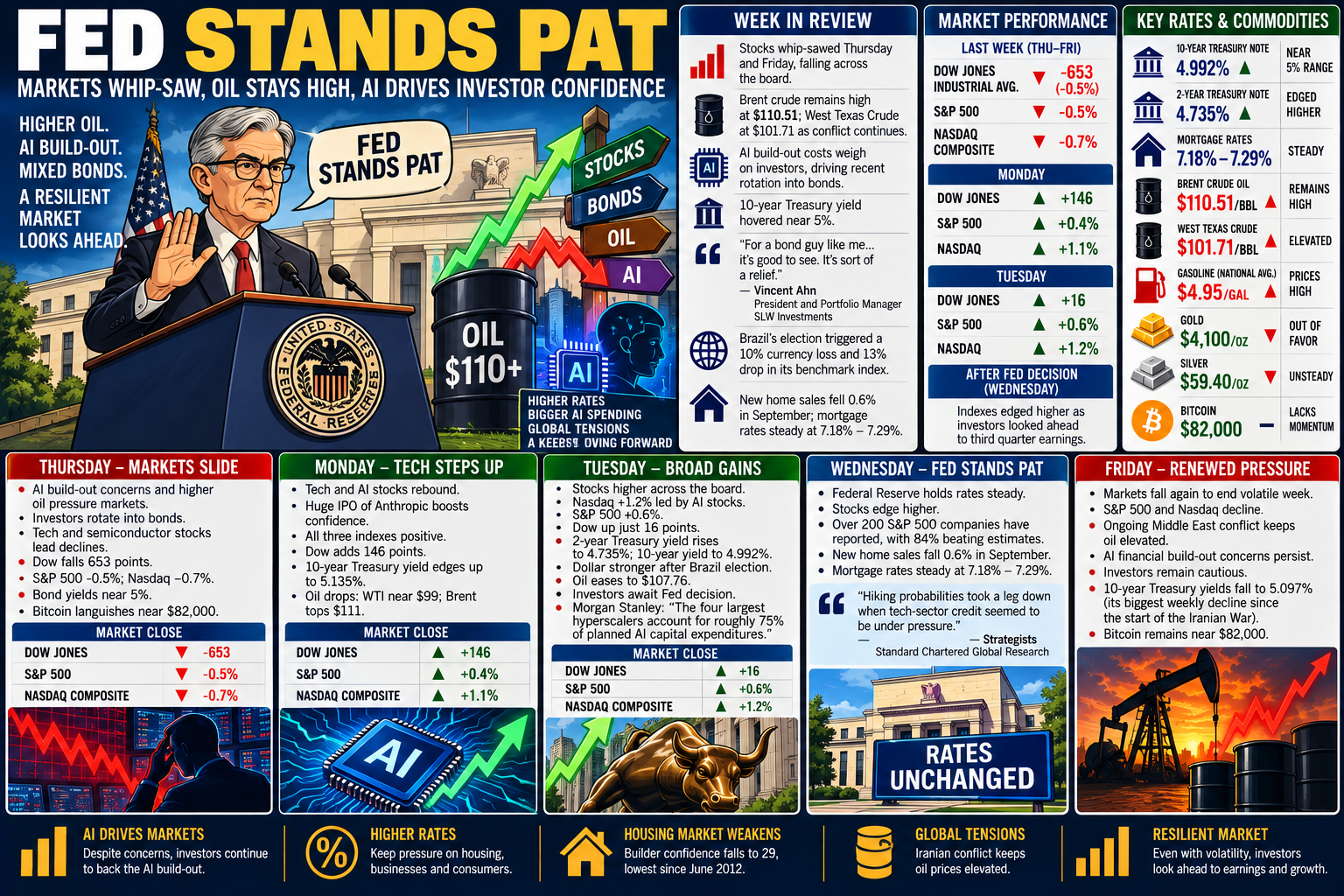 Fed Holds Steady as Markets Whipsaw